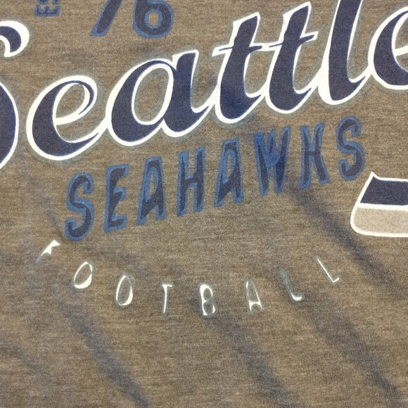 Women's Seattle Seahawks Gray Short Sleeve Tshirt by NFL Team Apparel Size Large - Picture 9 of 9